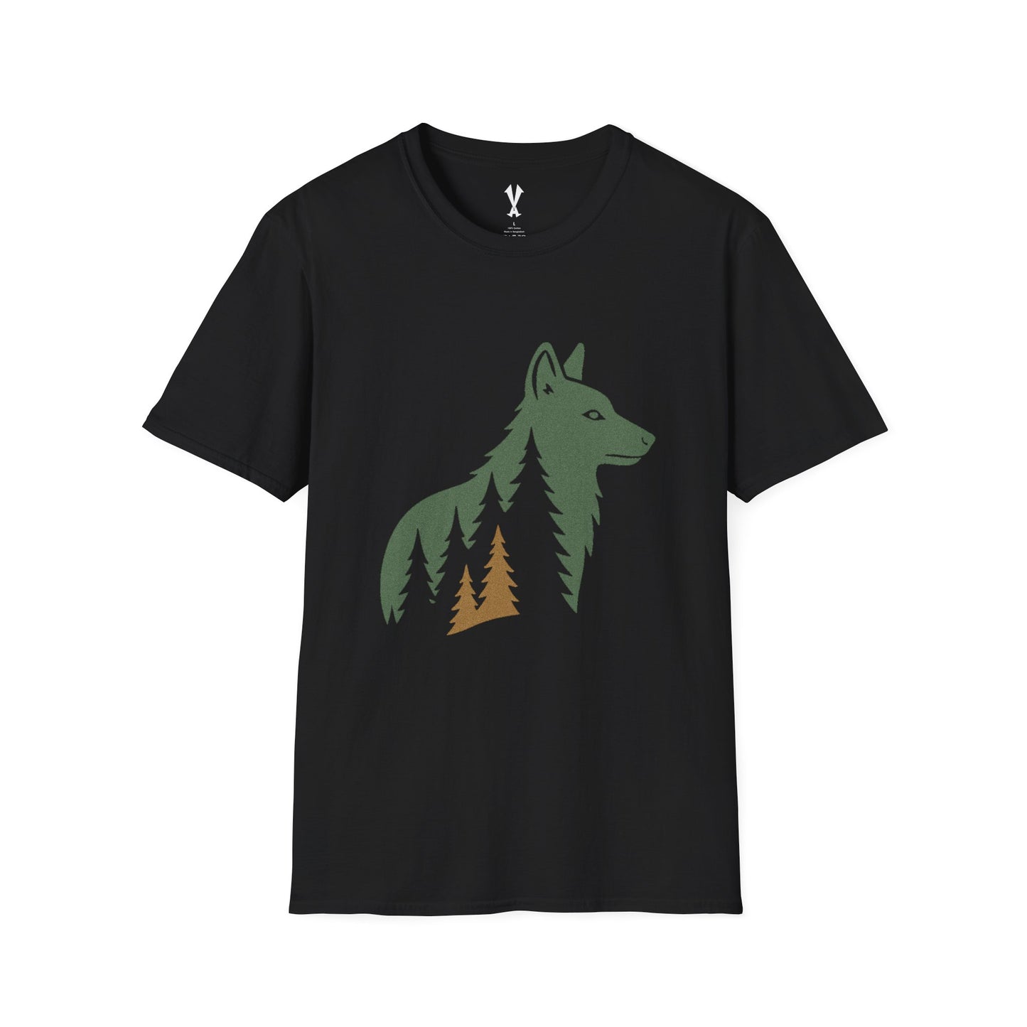 Large Wolf Among Pines T-Shirt