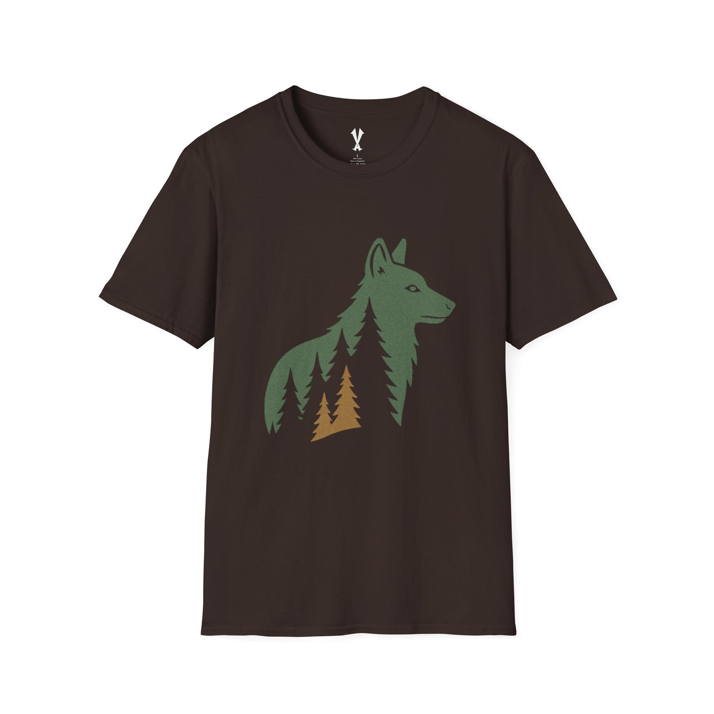 Large Wolf Among Pines T-Shirt