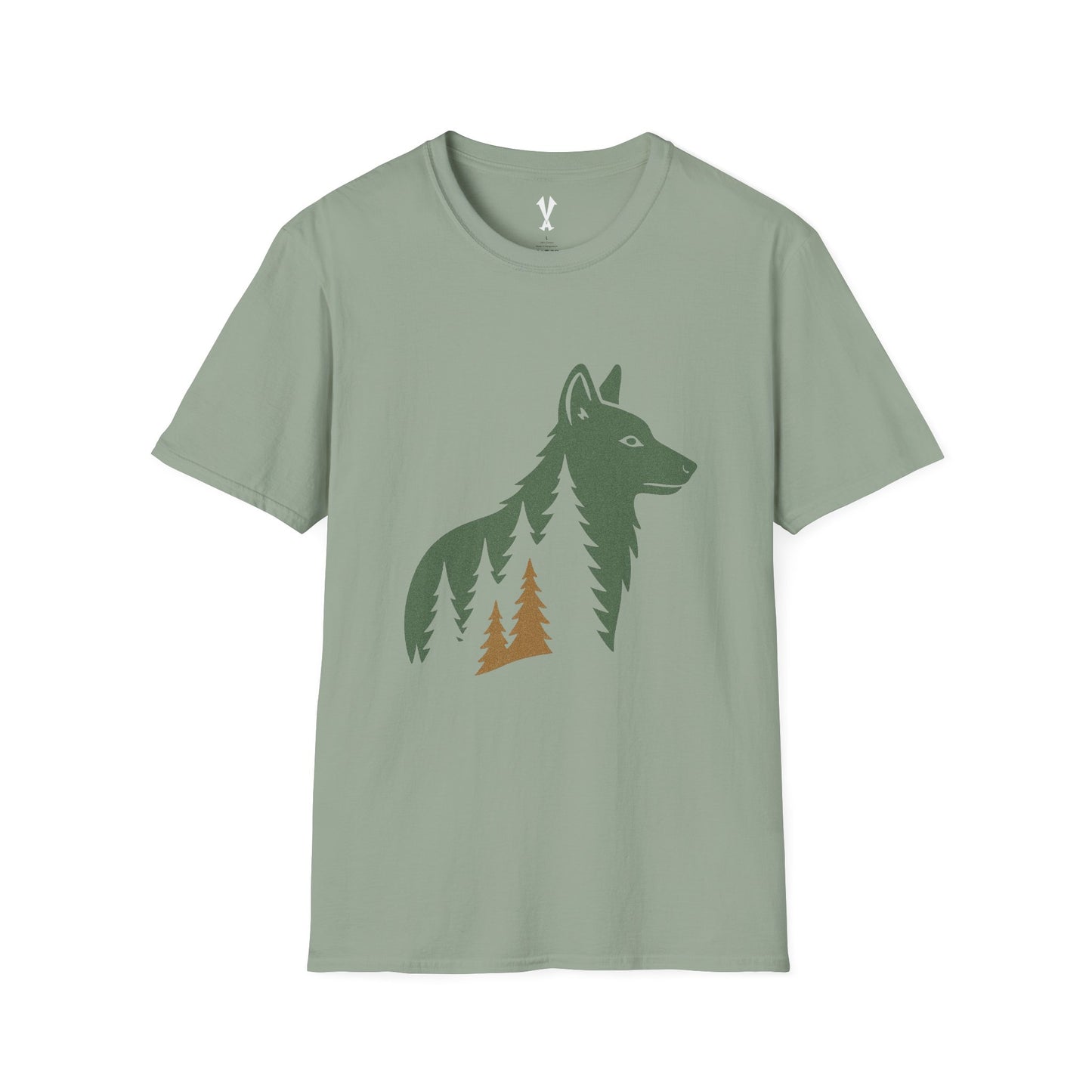 Large Wolf Among Pines T-Shirt