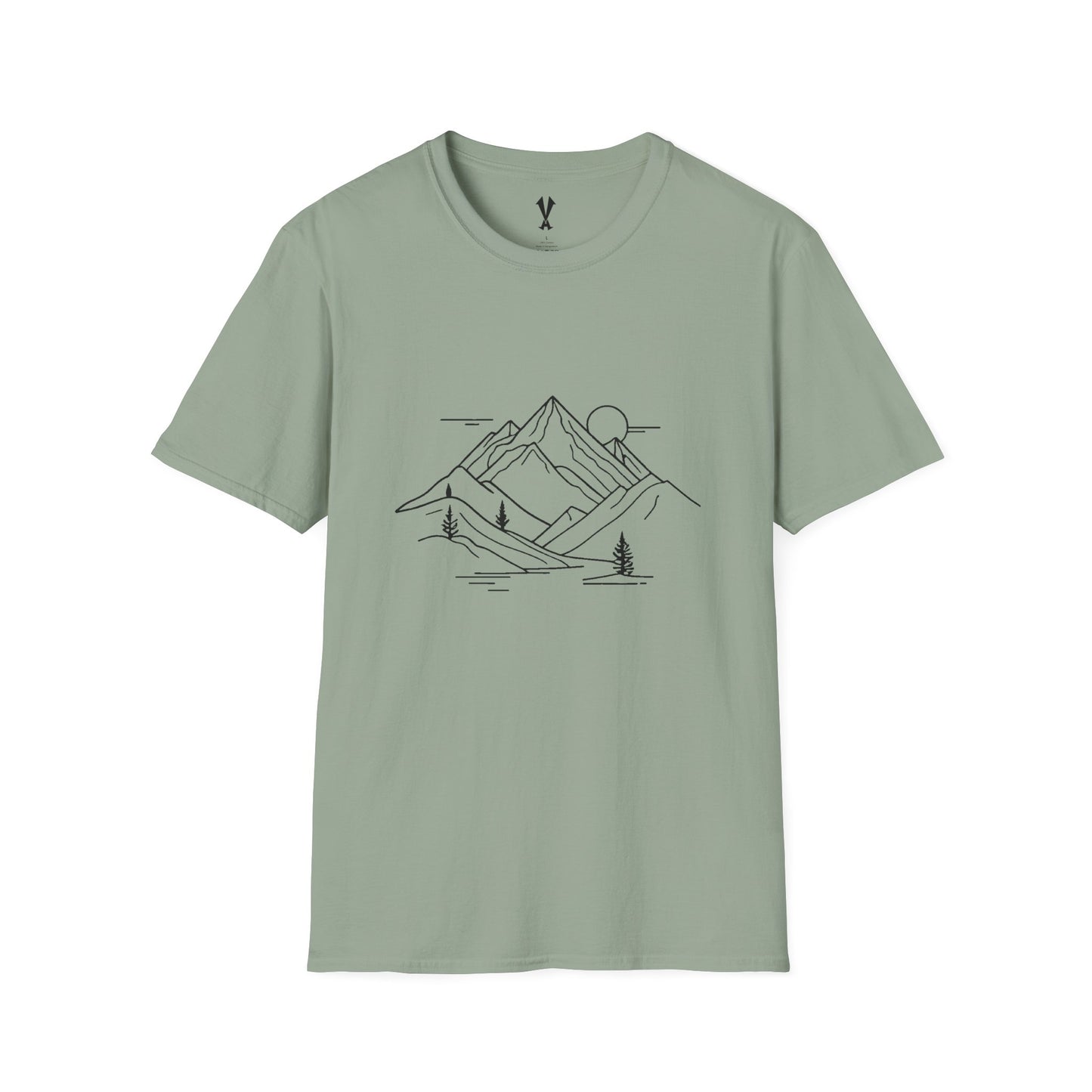 Mountain Line Art T-Shirt