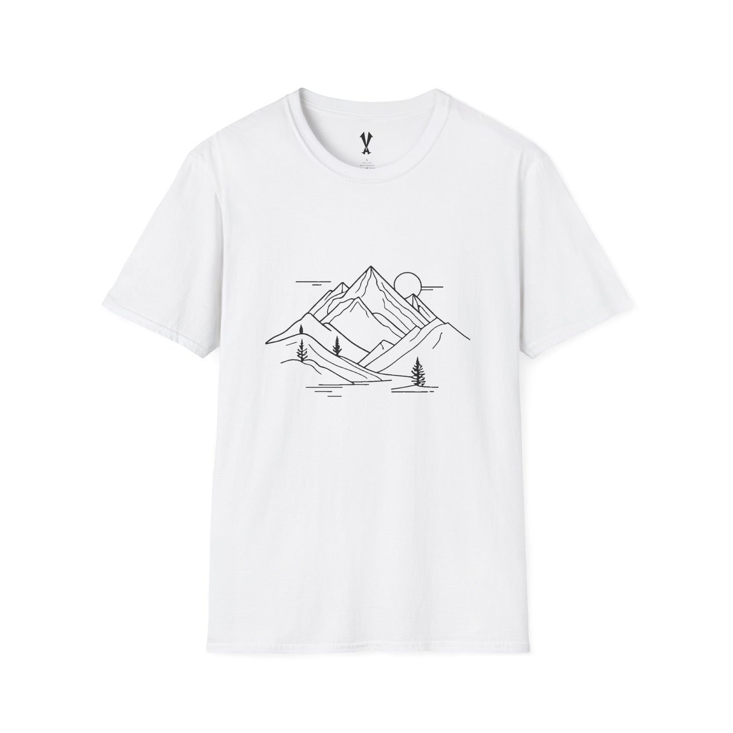 Mountain Line Art T-Shirt
