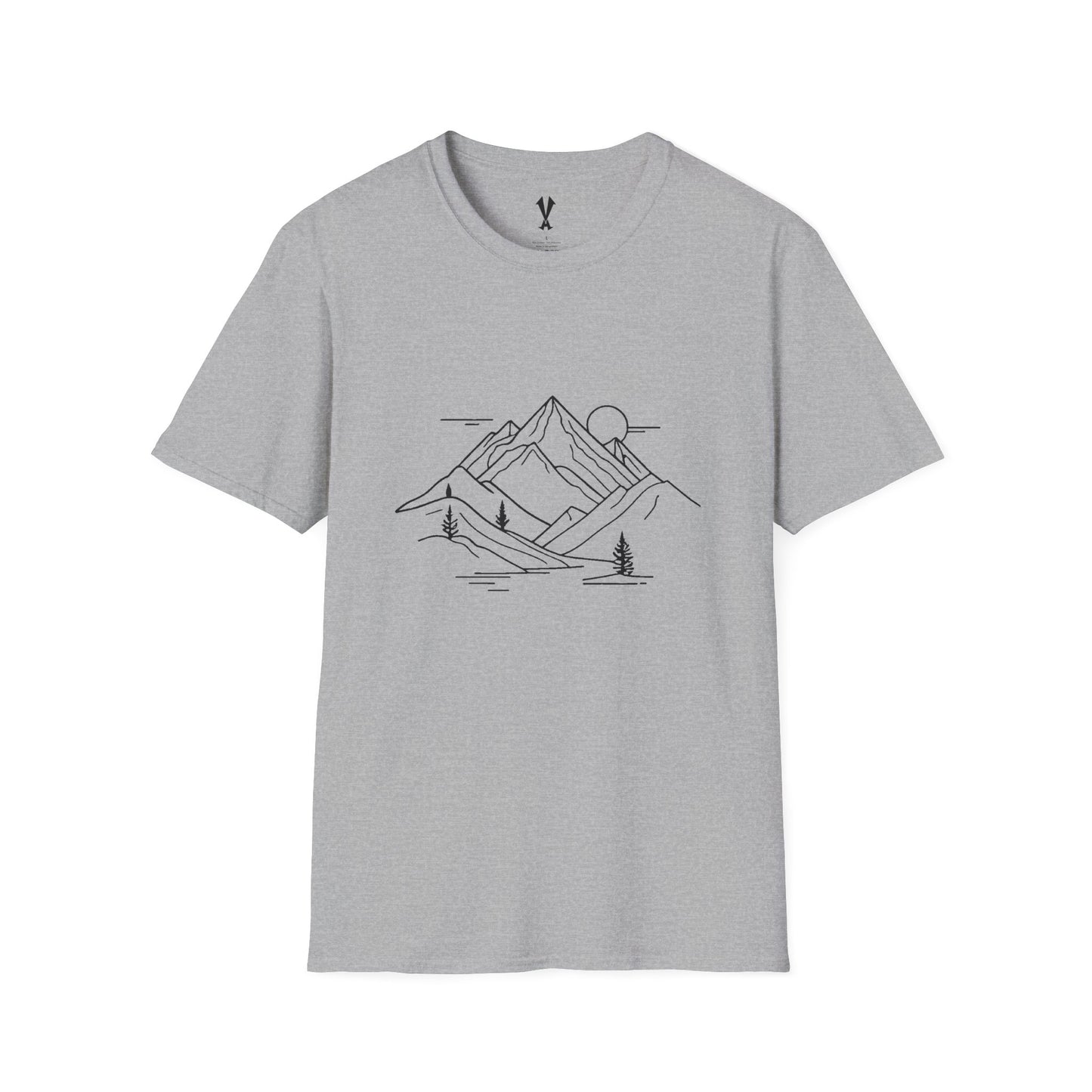 Mountain Line Art T-Shirt