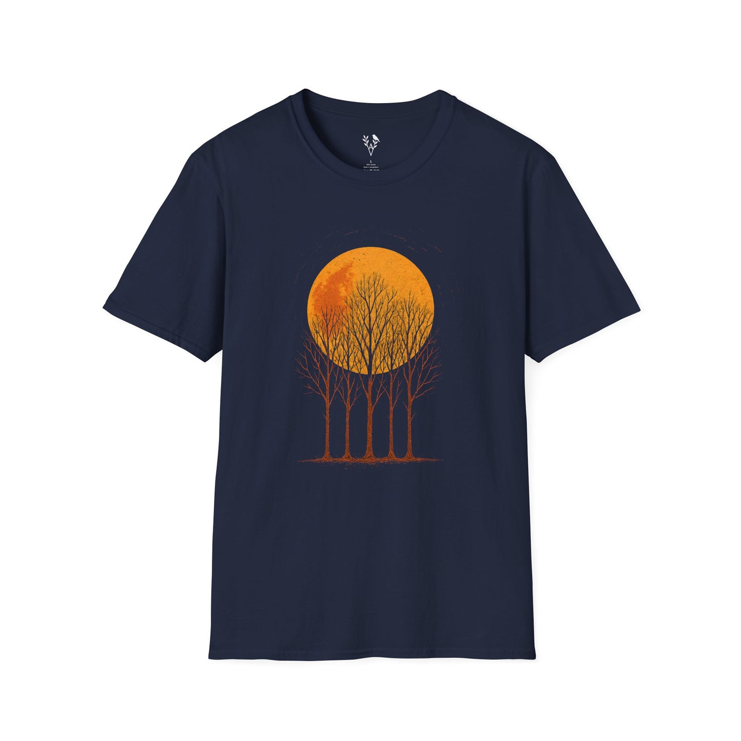 Orange Moon And Trees T-Shirt