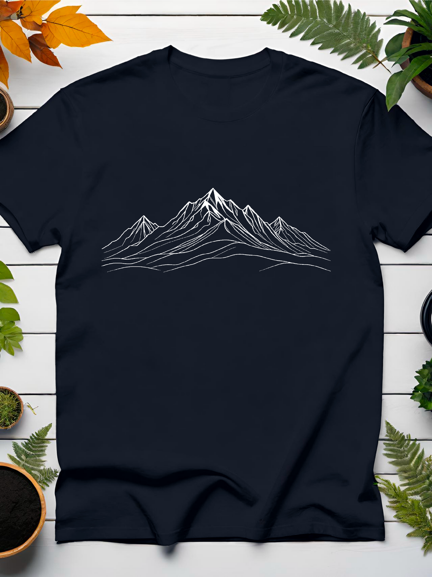 Mountain Line Art T-Shirt