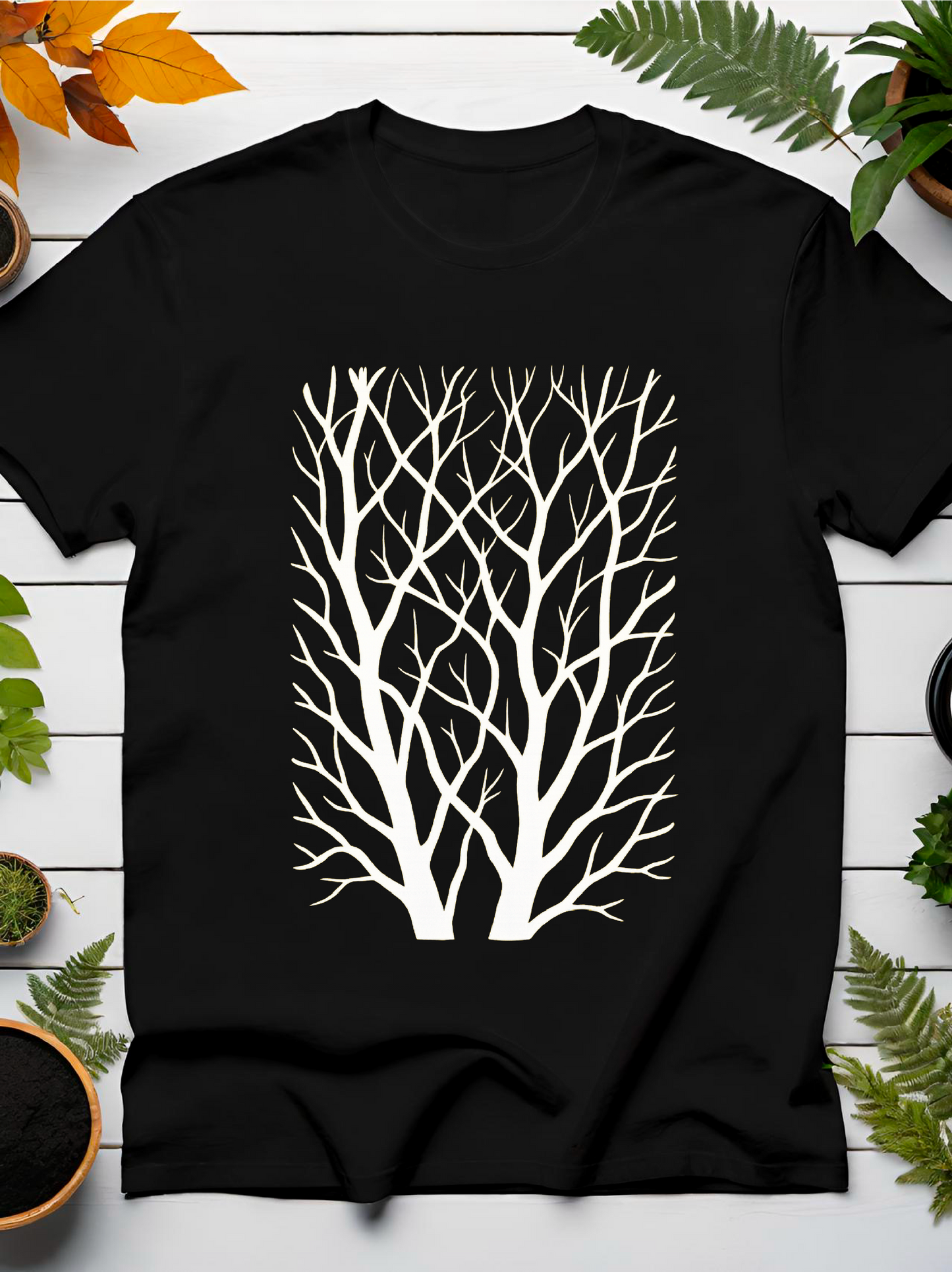 Cropped Branches T-Shirt