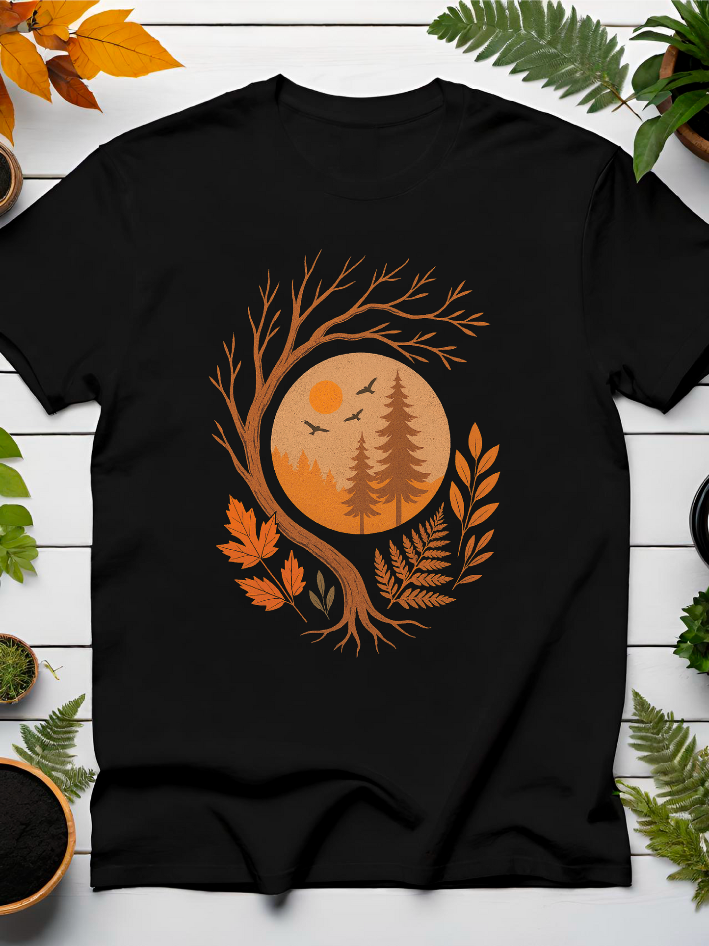Warm Flora Globe T-Shirt