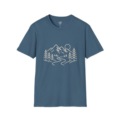 Mountain Line Art T-Shirt