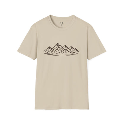 Line Art Peaks T-Shirt