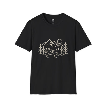 Mountain Line Art T-Shirt