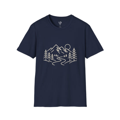 Mountain Line Art T-Shirt