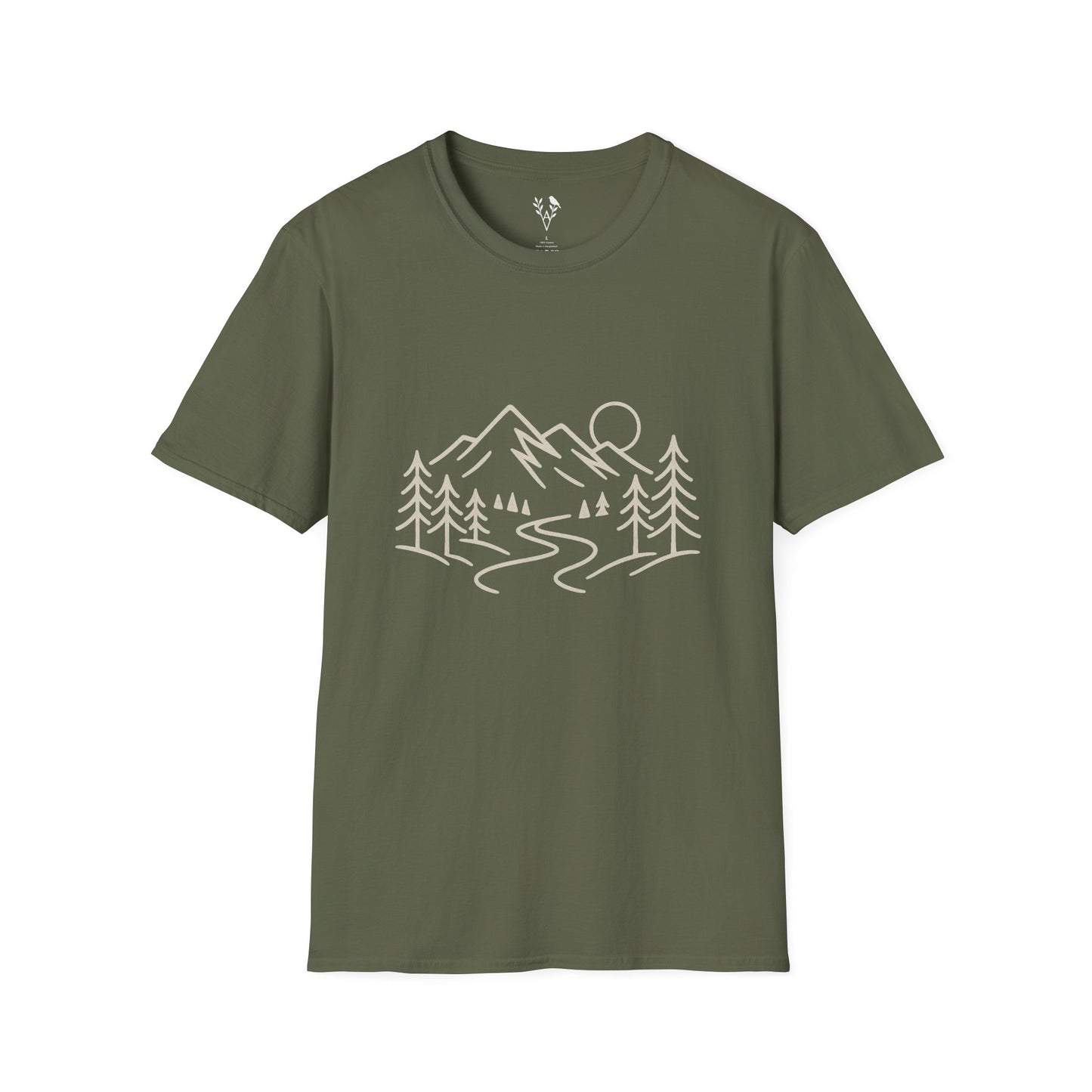 Mountain Line Art T-Shirt