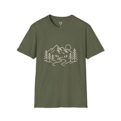 Mountain Line Art T-Shirt