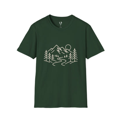 Mountain Line Art T-Shirt