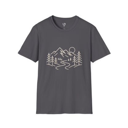 Mountain Line Art T-Shirt