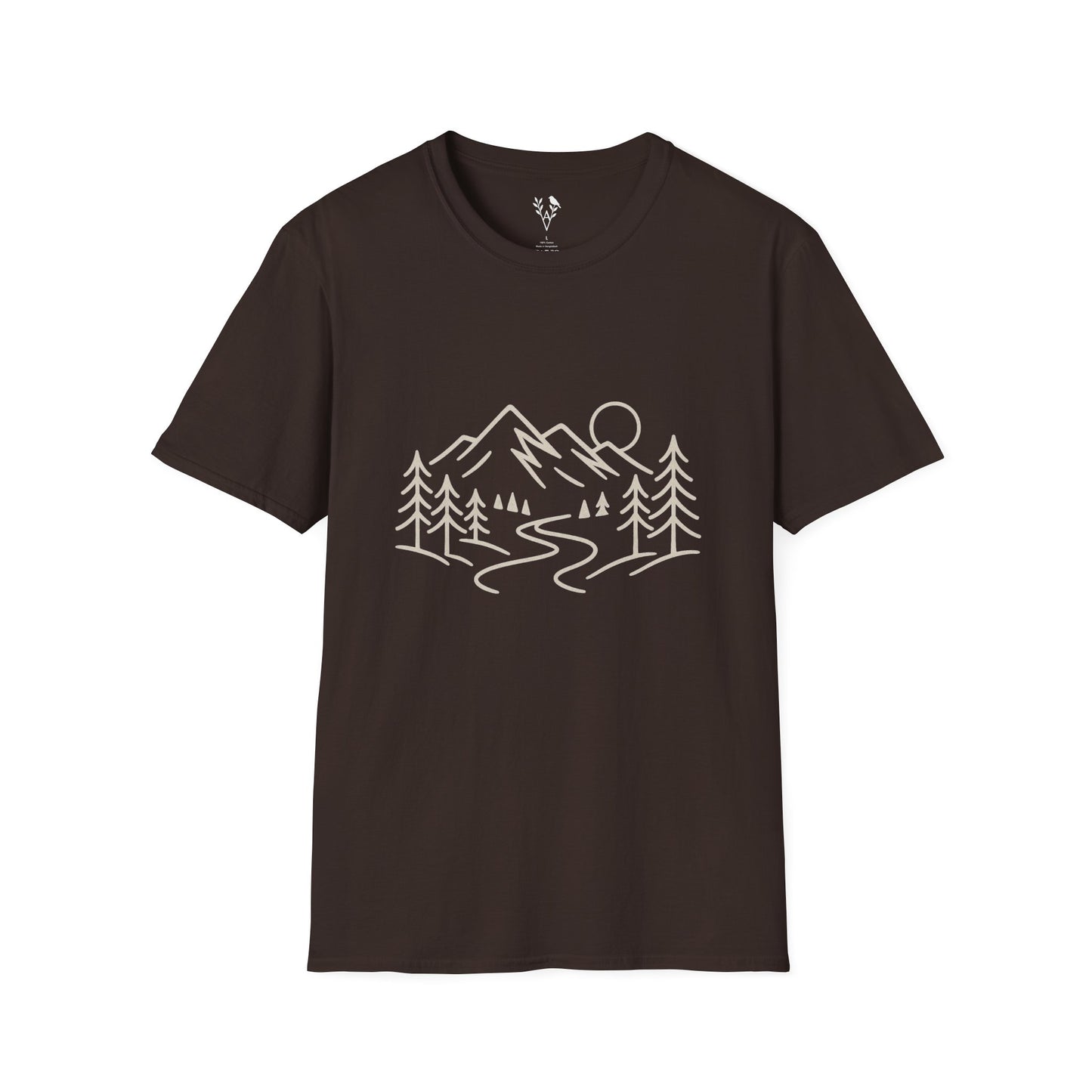 Mountain Line Art T-Shirt