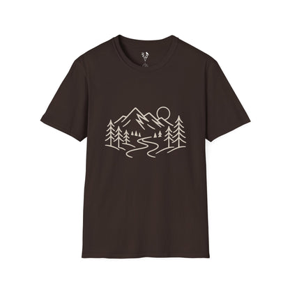 Mountain Line Art T-Shirt