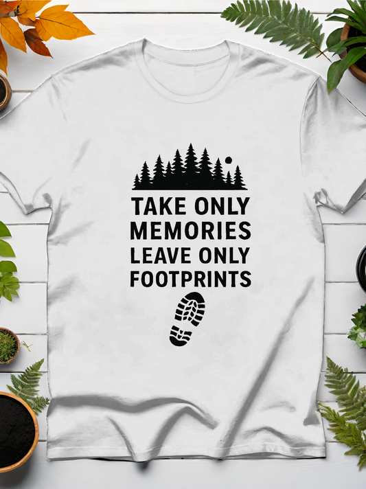 Take Only Memories Leave Only Footprints T-Shirt