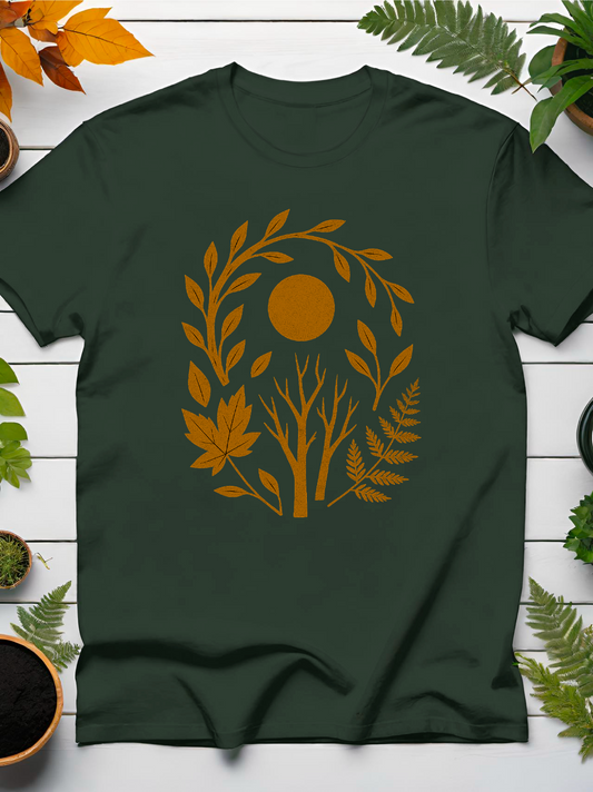 Orange Flora T-Shirt