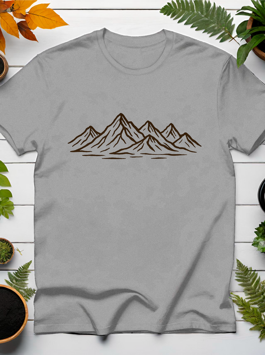 Line Art Peaks T-Shirt