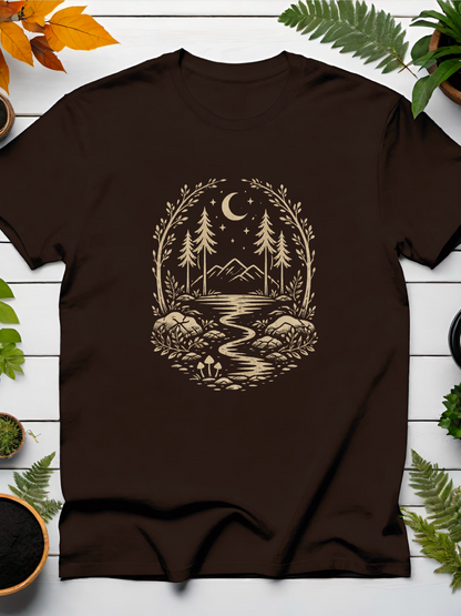 Natural Wavy Path T-Shirt