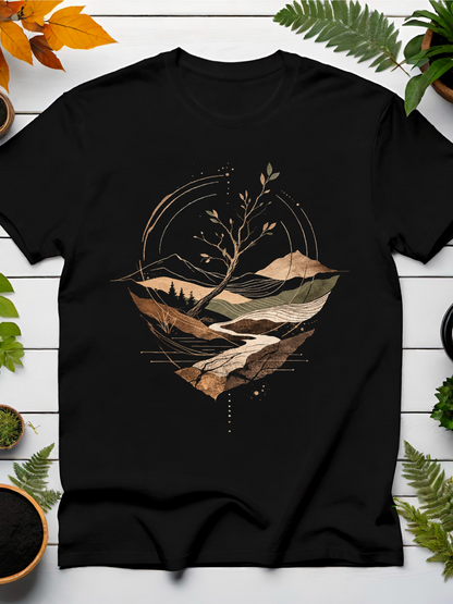 Abstract Twist T-Shirt